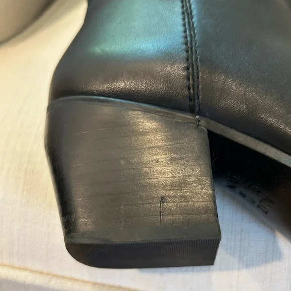 NIB Naturalizer Women's Fae Knee High Boot Black Leather Wide Calf Heeled Size 6 - Picture 12 of 16